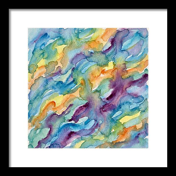 Abstract Motion In Watercolor