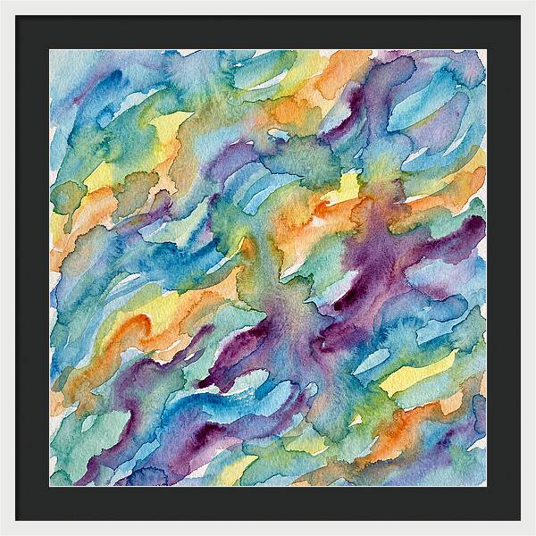 Abstract Motion In Watercolor