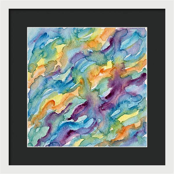 Abstract Motion In Watercolor