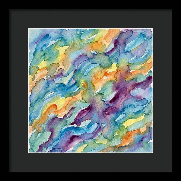 Abstract Motion In Watercolor
