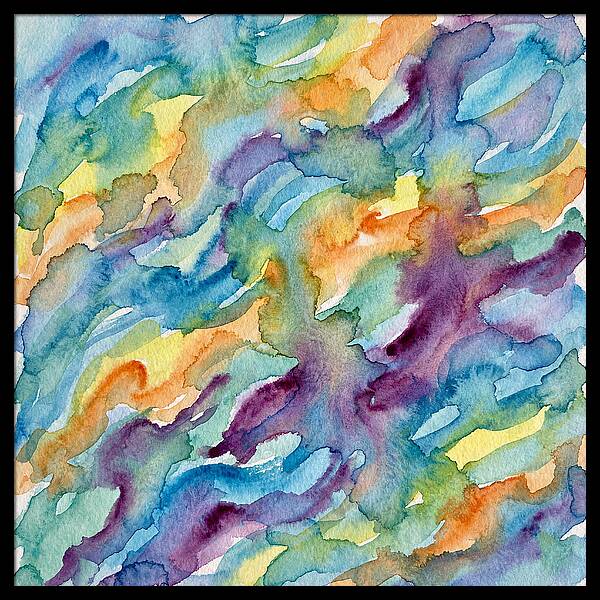 Abstract Motion In Watercolor