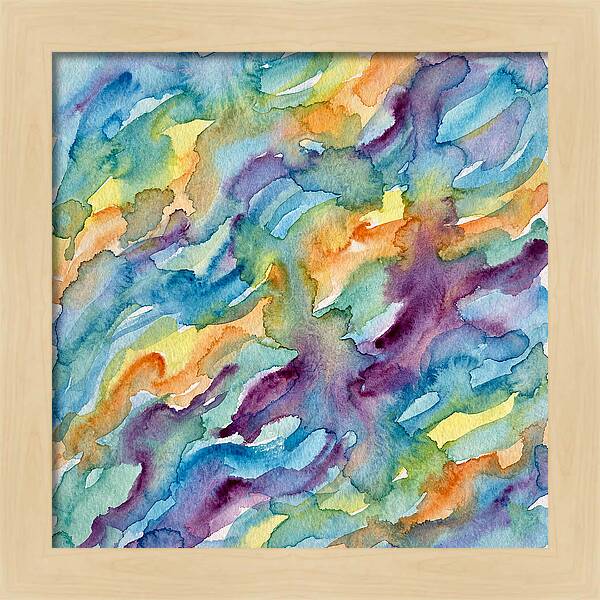 Abstract Motion In Watercolor