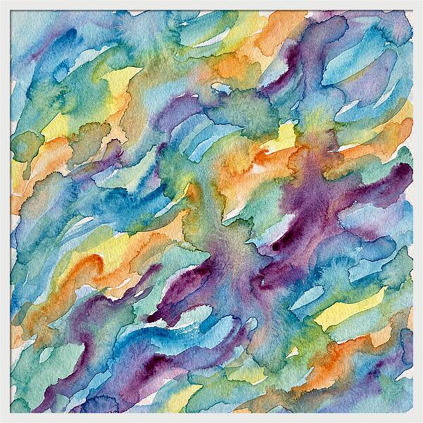 Abstract Motion In Watercolor