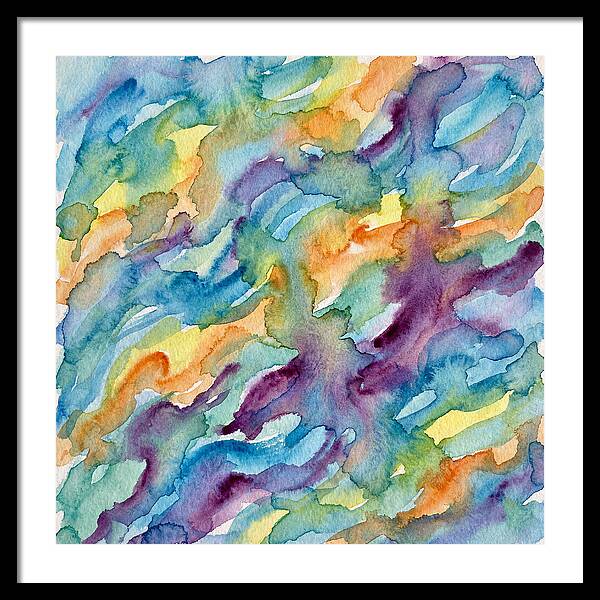 Abstract Motion In Watercolor