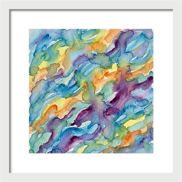 Abstract Motion In Watercolor
