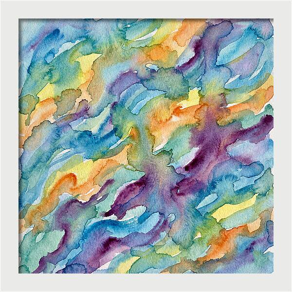 Abstract Motion In Watercolor