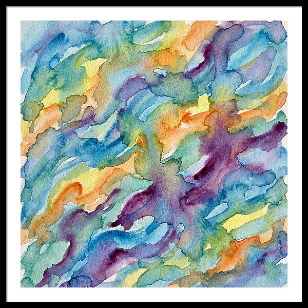 Abstract Motion In Watercolor