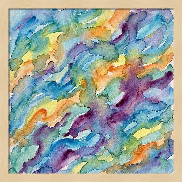 Abstract Motion In Watercolor