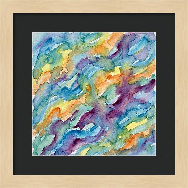 Abstract Motion In Watercolor
