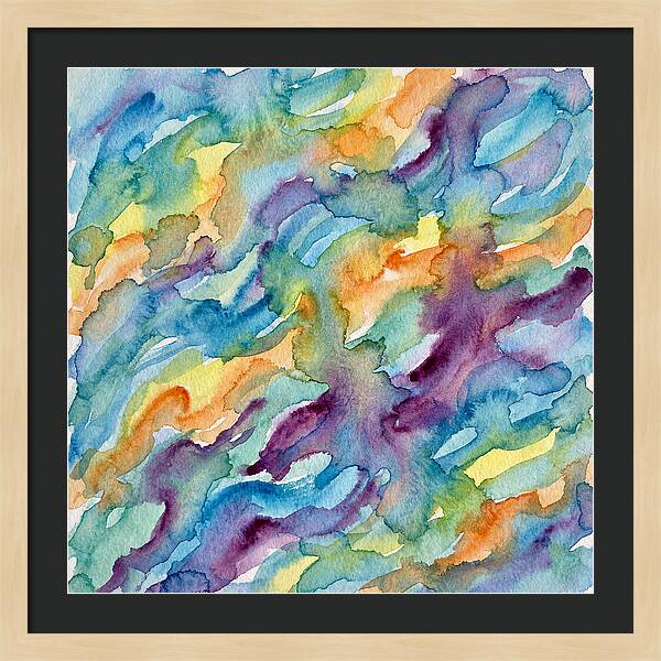 Abstract Motion In Watercolor