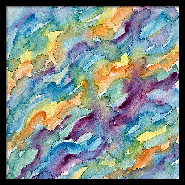 Abstract Motion In Watercolor