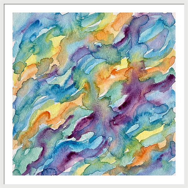 Abstract Motion In Watercolor