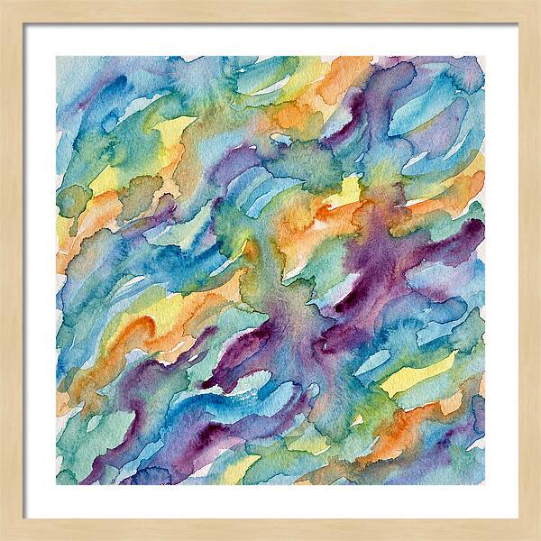Abstract Motion In Watercolor