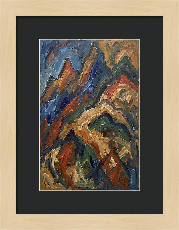 Abstract Mountain Landscape