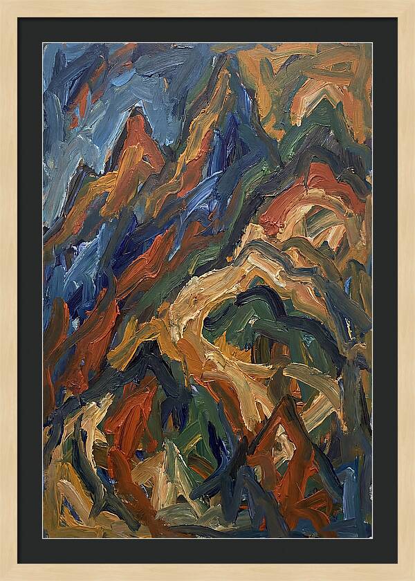 Abstract Mountain Landscape