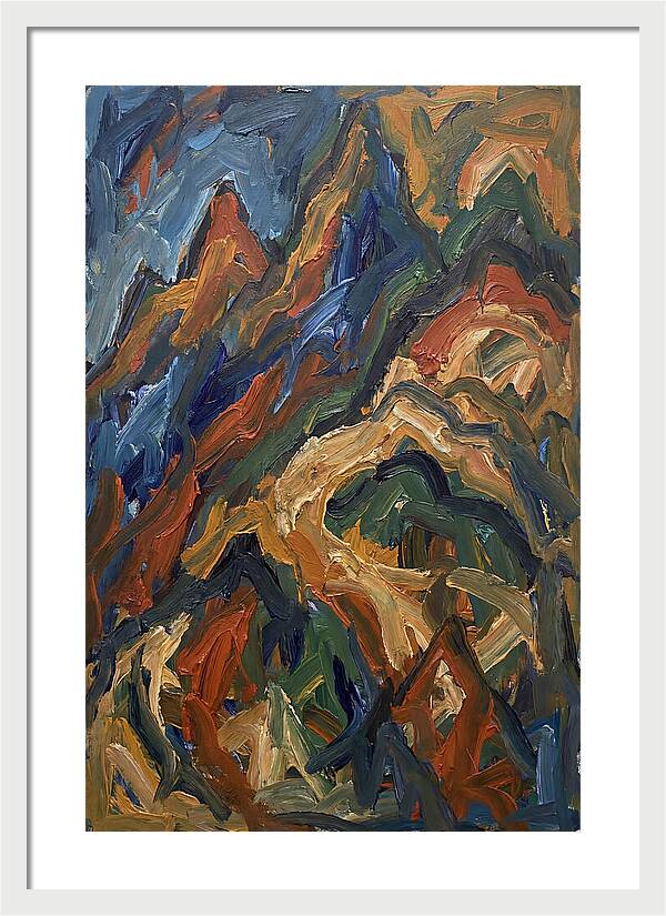 Abstract Mountain Landscape