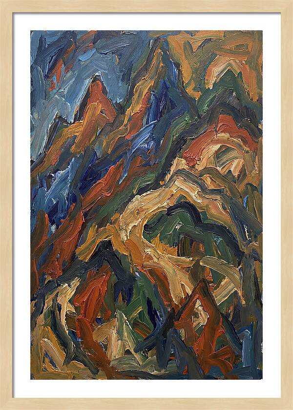 Abstract Mountain Landscape