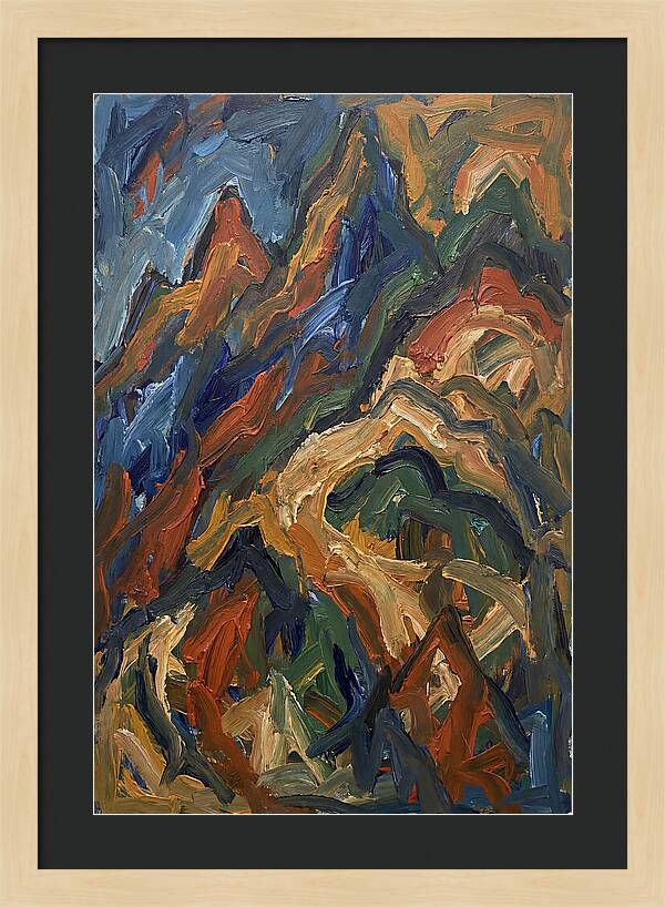Abstract Mountain Landscape
