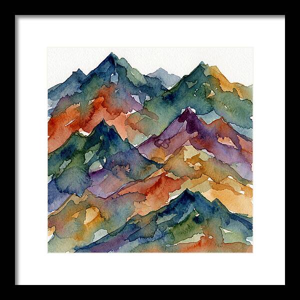 Abstract Mountain Watercolor