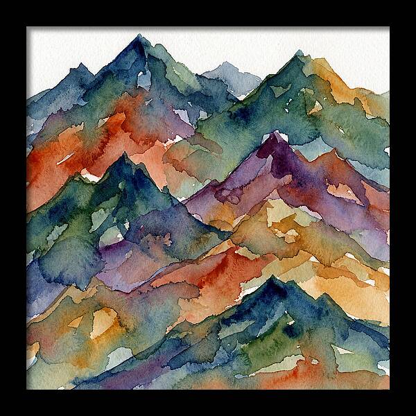Abstract Mountain Watercolor