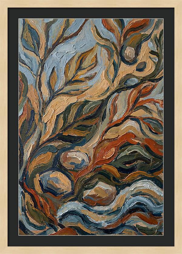 Abstract Nature Inspired By Mediterranean Elements