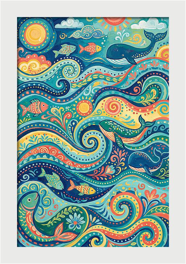 Abstract Ocean Whimsy