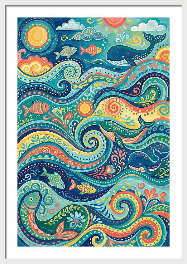 Abstract Ocean Whimsy