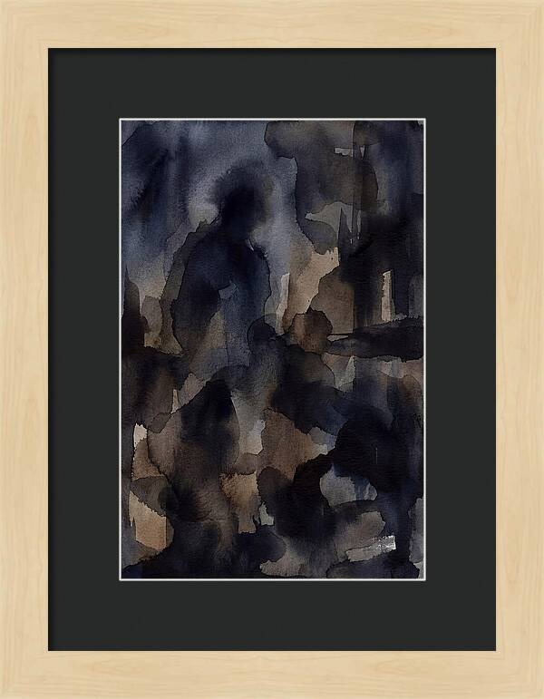 Abstract Shadows In Watercolor