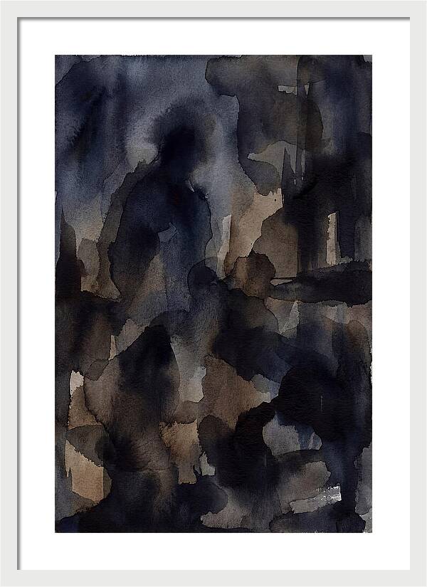 Abstract Shadows In Watercolor