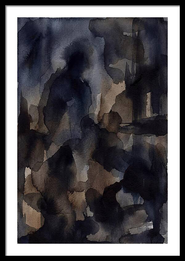 Abstract Shadows In Watercolor