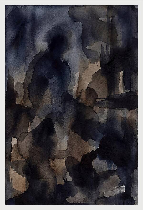 Abstract Shadows In Watercolor