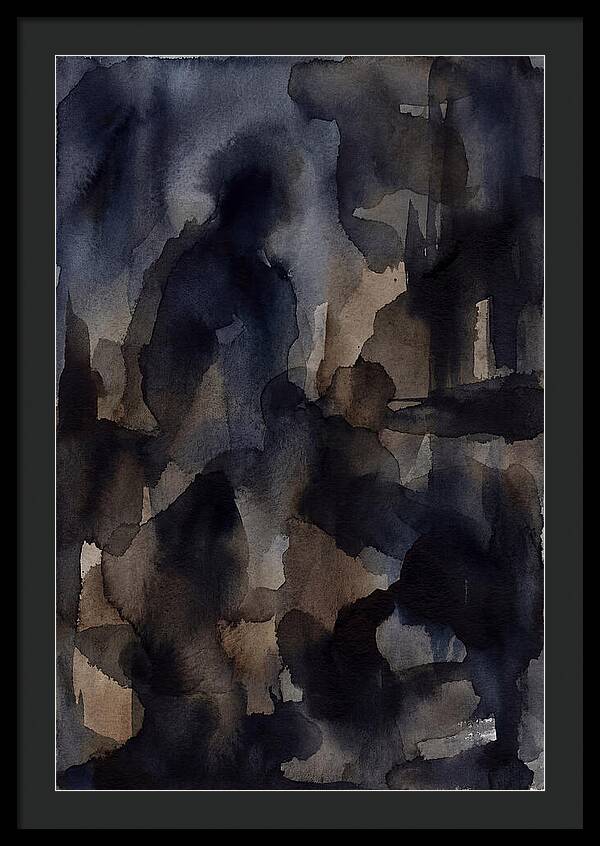 Abstract Shadows In Watercolor