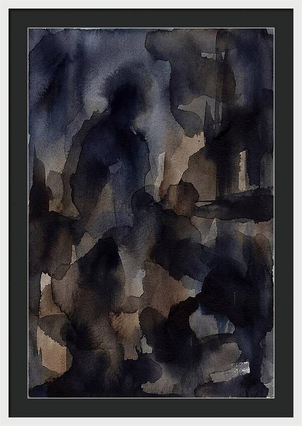Abstract Shadows In Watercolor
