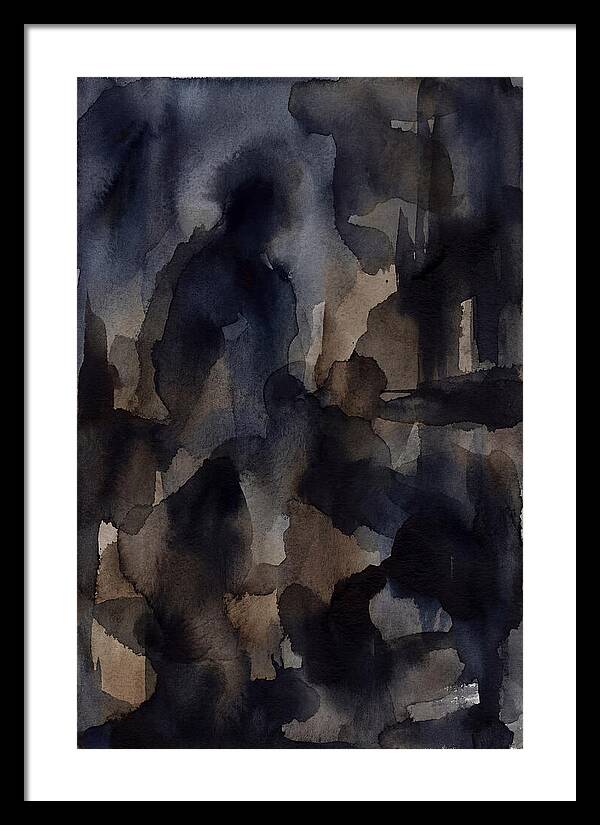 Abstract Shadows In Watercolor