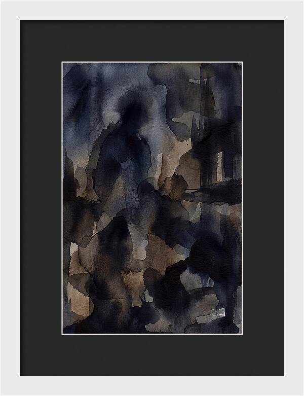 Abstract Shadows In Watercolor