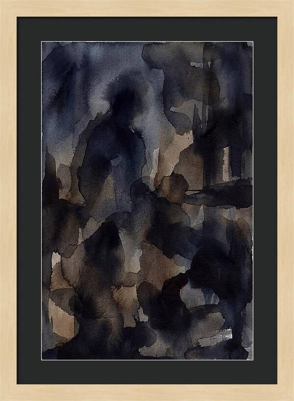 Abstract Shadows In Watercolor
