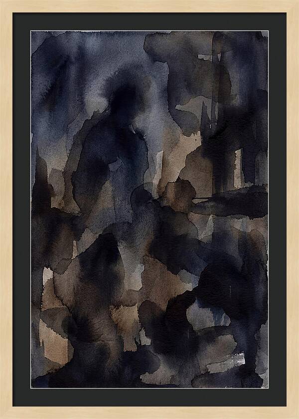 Abstract Shadows In Watercolor