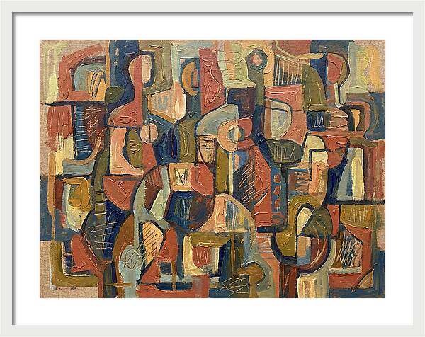 Abstract Shapes In Mediterranean Tones