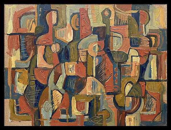Abstract Shapes In Mediterranean Tones