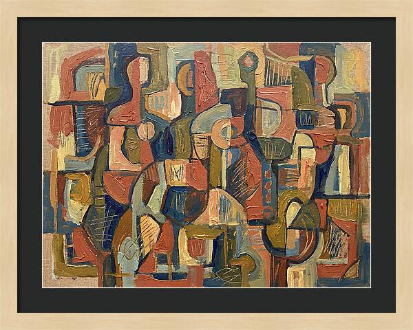 Abstract Shapes In Mediterranean Tones
