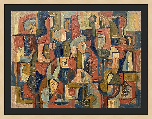 Abstract Shapes In Mediterranean Tones