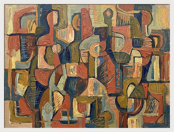 Abstract Shapes In Mediterranean Tones