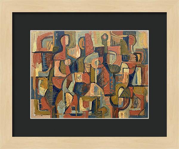 Abstract Shapes In Mediterranean Tones