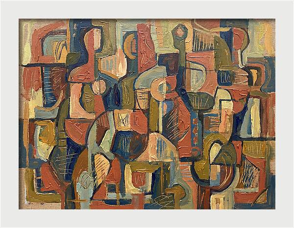 Abstract Shapes In Mediterranean Tones