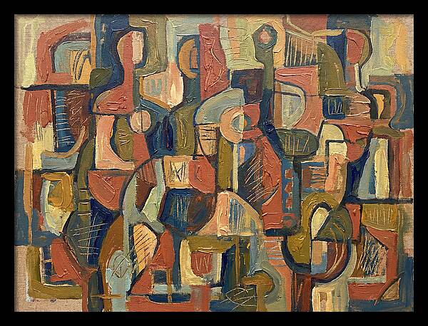 Abstract Shapes In Mediterranean Tones