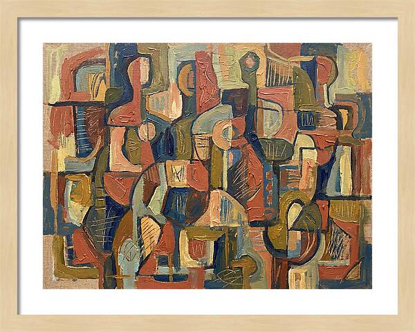 Abstract Shapes In Mediterranean Tones