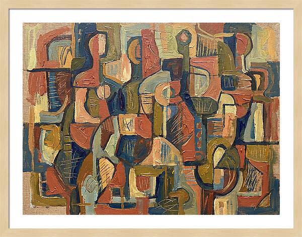 Abstract Shapes In Mediterranean Tones