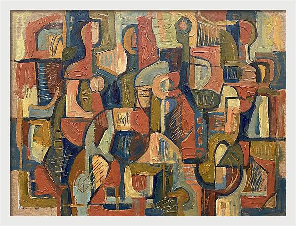 Abstract Shapes In Mediterranean Tones