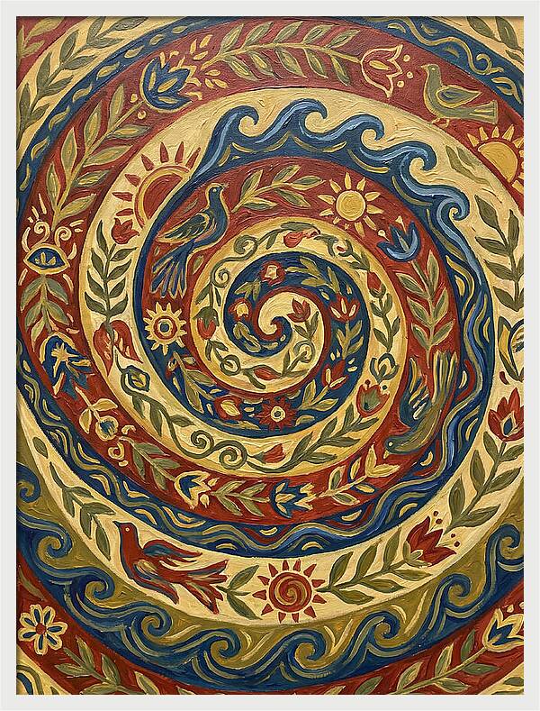 Abstract Spiral Folk