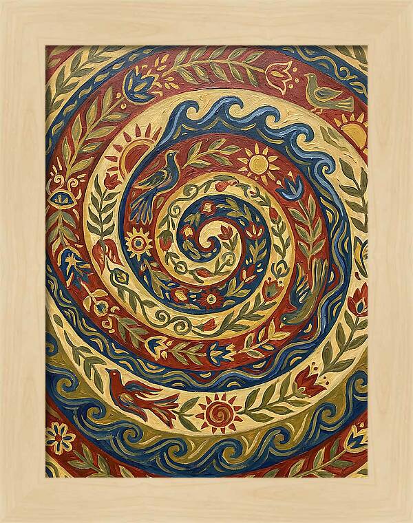 Abstract Spiral Folk
